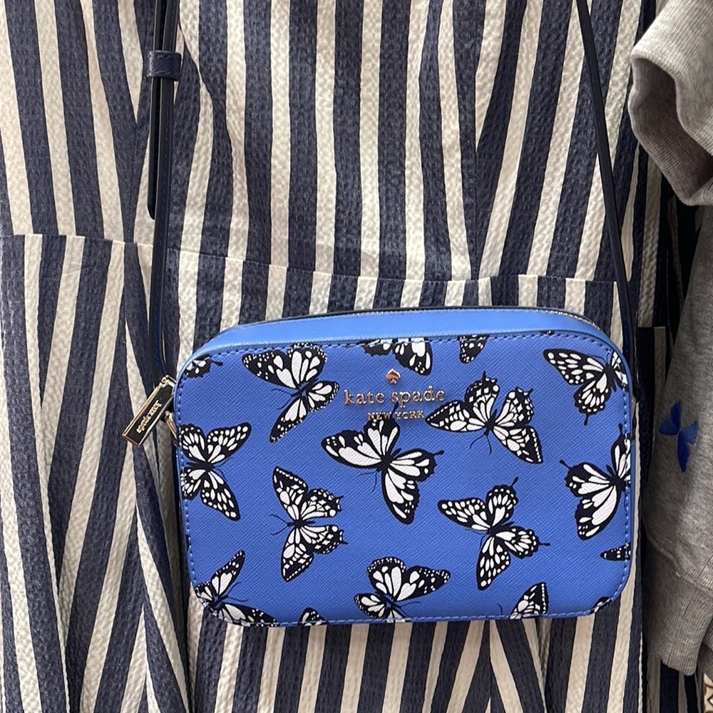 Kate Spade Staci Butterfly Sky Printed Mini Camera Bag, 
Blue Multi 
NWT - Picture 3 of 16